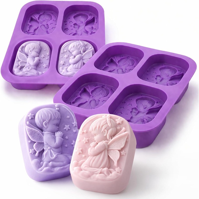 Bath Bomb Mold - Angel Silicone Mold For Soap Making
