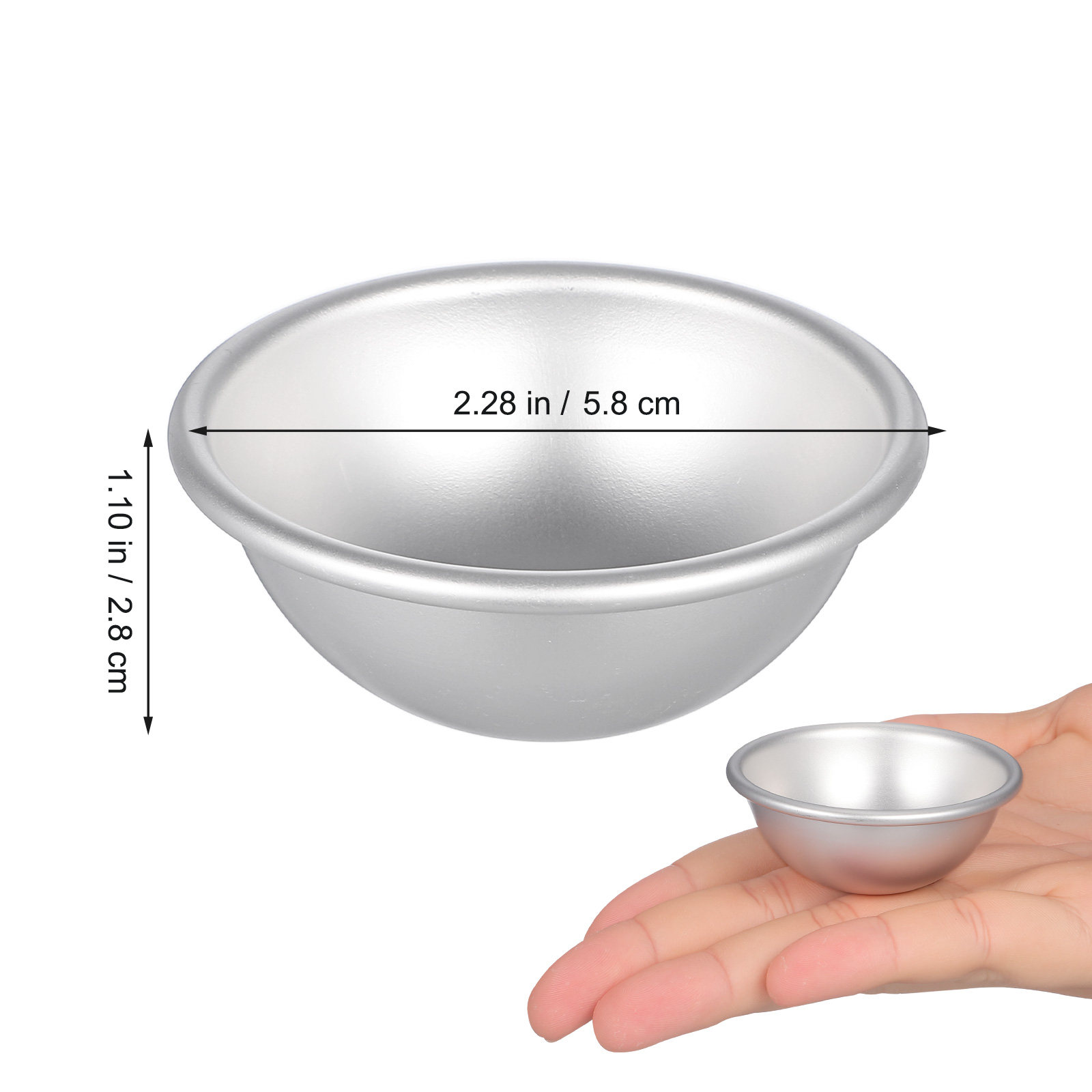 12Pcs High Quality Aluminium A - Bath Bomb Mold recension och pris