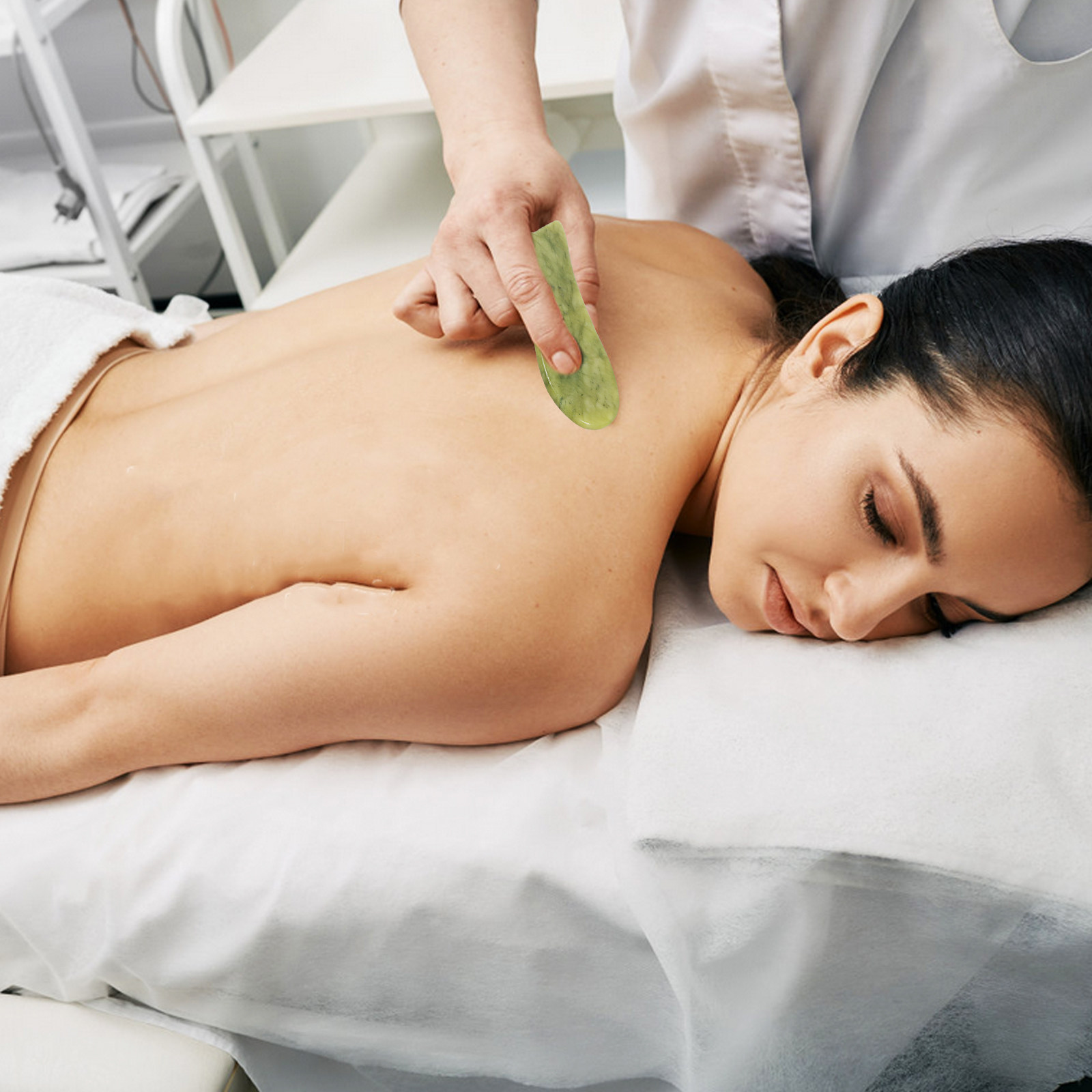 2Pcs Natural Jade Gua Sha Scra - Spa Y Wellness recension och pris