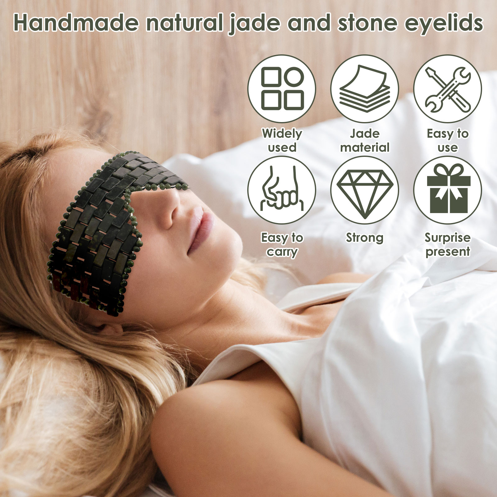 Jade Eye Mask Portable Jade St - Spa Y Wellness recension och pris